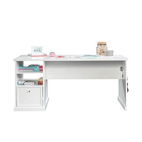 Sauder Craft Pro Series Craft Table/ Pantry cabinets, in White finish
