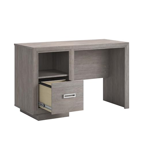 Sauder Hayes Garden Desk with File Drawer, Ashen Oak Finish
