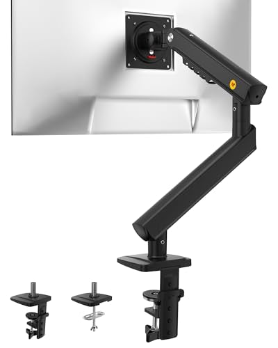 NB Smoovex Single Computer Monitor Mount, Monitor Stand fits up to 32 Inch, Mechanical Spring Monitor Arm, VESA 75/100 mm, Model-A5(Black)