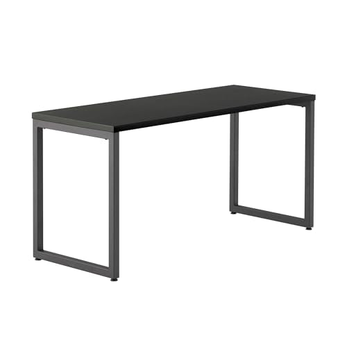 Vari Table 60x24 - Modern Computer Desk with Durable Laminate Finish and Slim Legs - Ideal for Gaming, Home, or Office - Stand-Alone Workstation or Corner Side Table - Black
