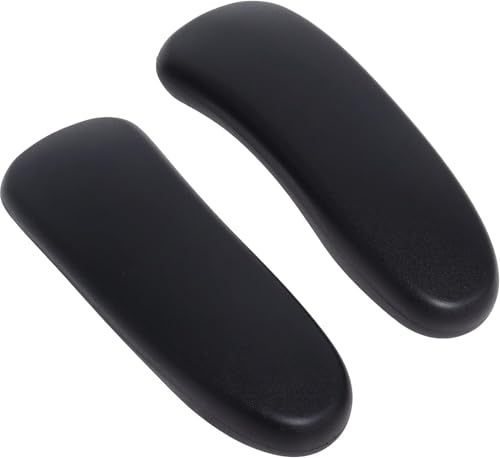 Office Chair Arm Pads Replacement for Herman Miller Classic Aeron Chair Graphite, 2Pack 100% Polyurethane Finish, Black