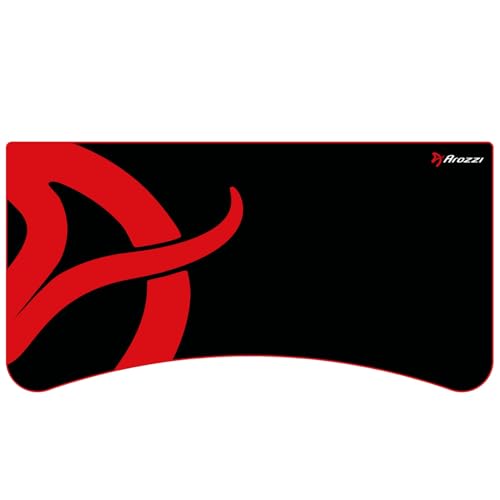 Arozzi Arena Gaming Desk Pad, Full Desk Mouse Pad for Arena Desk, Washable Desk Mat with Anti-Slip Rubber Base & Water-Resistant Surface, Black