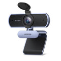 UGREEN Full HD 1080P Webcam with Microphone, 2 Noise-Canceling Mics, 85° Fov & Fixed Focus, Plug and Play, Auto Light Correction, Privacy Cover PC Camera for Zoom/Skype/Teams, Switch 2, Grey