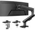 HUANUO Ultrawide Monitor Arm for 13 – 40" Screens, Single Monitor Mount Holds up to 26.4lbs, Adjustable Monitor Stand with C-Clamp & Grommet Base, VESA Mount 75x75mm/100x100mm