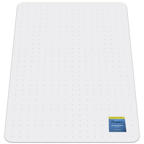 Azadx Heavy Duty Office Chair Mat for Carpet 32" x 48" Hard Material Chair Mat for Carpeted Floor Slip Resistant Carpet Protector for Home Office Easy Glide Desk Floor Mat for Office Chair on Carpets