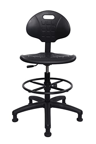 TAKE UR SEAT® Deluxe Drafting Lab Stool Chair, 18'' Adjustable Footring, 10'' Adjustable Height, 450 lbs seat Capacity, Heavy Duty, Shipped Within 24 Hours (Glide Non-Rolling)