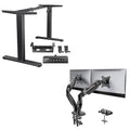HUANUO Standing Desk Frame Dual Monitor Stand