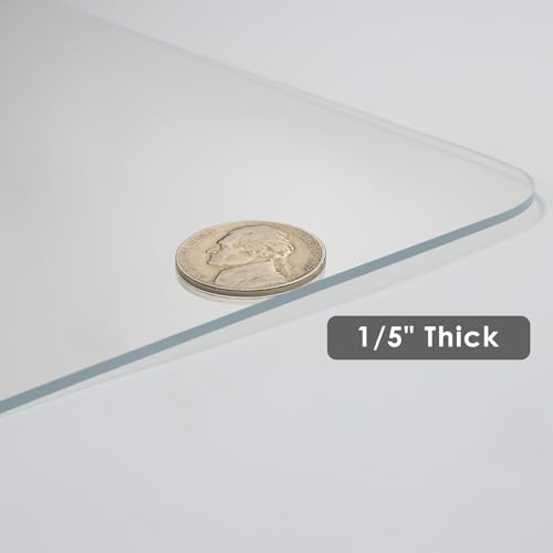 Kuyal 2 Pack 1/5" Thick Office Chair Mat, 40" x48" Heavy Duty Hard Computer Chair Mat, Under Desk Protector Carpeted Floors Mats, Easy Chair Movement, Can be Used on Carpet or Hard Floor, Ship Flat