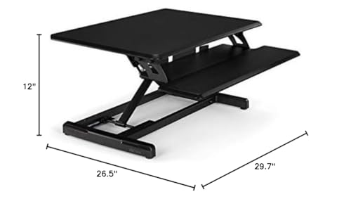 UPLIFT DESK - Lady Bird Standing Desk Converter (Black)
