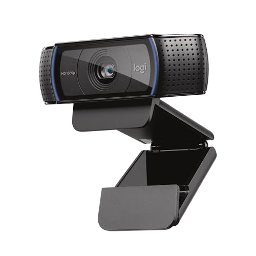 Logitech C920x HD Pro PC Webcam, Full HD 1080p/30fps Video, Clear Audio, Light Correction, Works with Microsoft Teams, Google Meet, Zoom, Nintendo Switch 2’s New GameChat Mode, Mac/Tablet- Black