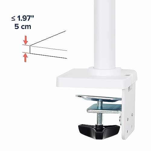 Ergotron – NX Single Monitor Arm, VESA Desk Mount – for Monitors Up to 34 Inches, 0 to 18 lbs – White