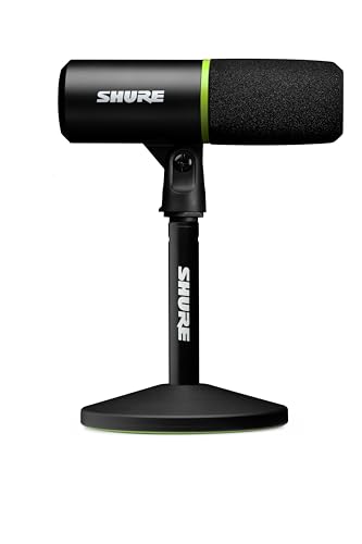 Shure MV6 USB Gaming Microphone for Streaming, Podcasting & Recording - Dynamic USB-C Mic with Voice Isolation, Auto Level Mode, DSP Audio Control & Headphone Monitoring, Black