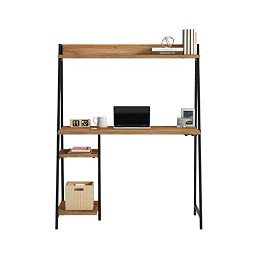 Sauder North Avenue Modern Computer Desk with Hutch for Office, Sindoori Mango Finish