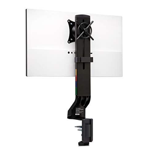 Kensington Single Monitor Desk Mount, C-clamp Vesa Stand Fits up to 32 inch Ultrawide Samsung LG , Low Profile Vertical Mount, Height Adjustable Free Standing Arm,K55512WW Black