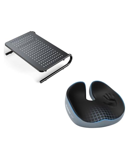HUANUO Monitor Stand Riser, Ergonomic Seat Cushion