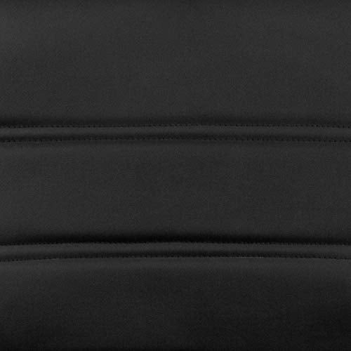 Flash Furniture Whitney Mid-Back Swivel LeatherSoft Desk Chair with Padded Seat and Armrests, Adjustable Height Padded Office Chair, Black