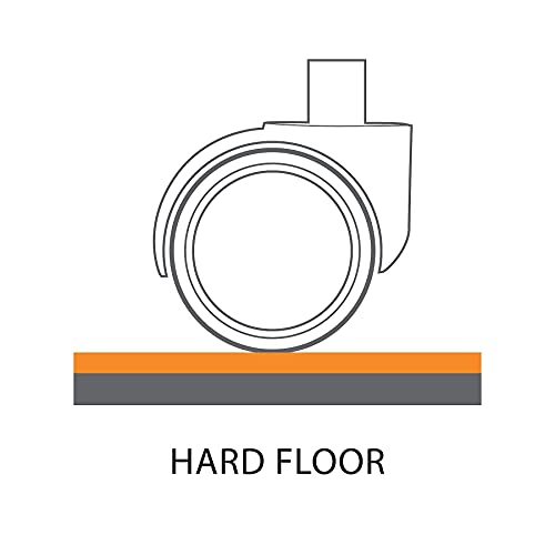 Staples Office Chair Mat, Clear Floor Mats, Hard Floors, Textured Underside, 60 x 46 Inch, Smooth Glide