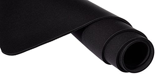 Amazon Basics Large Extended Computer Rectangular Mouse Pad, 16.7 x 35.7 inch, Black