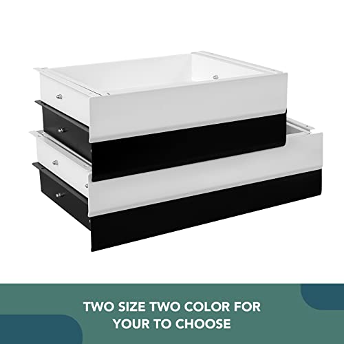 FLEXISPOT Under Desk Drawer, Steel Drawer for Desk Slide-out, Under table Mounted Drawer, Standing Workstation Storage Attachment for Office Home - 17.7” Width, Black