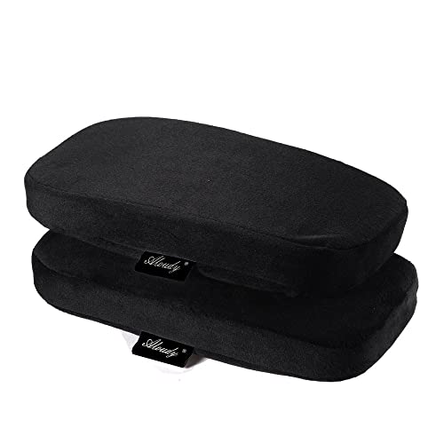 Aloudy Arm Rest Pillow, 2021 NEW Size 11” Office Chair Armrest Cover Pads, Comfy Desk Chair Cushions for Elbows and Forearms(Large, Set of 2)