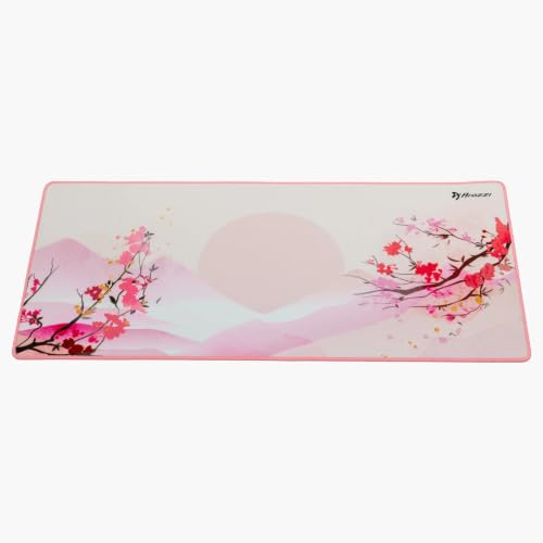 Arozzi Extended Gaming Mouse Pad, Cherry Blossom Pink, Large Desk Mat, Sakura
