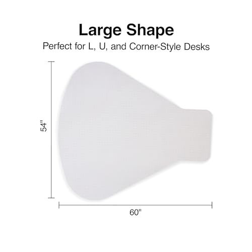Staples® Carpet Chair Mat, Medium-Pile, Clear (28594)