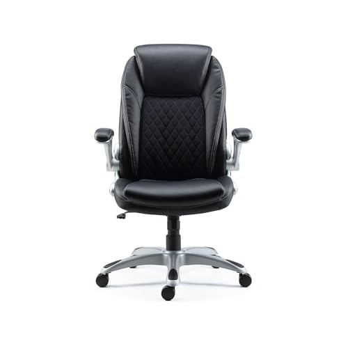 STAPLES Sorina Bonded Leather Chair - Adjustable Office Chair with Plush Padding, Provides Lumbar, Arm and Head Support, Perfect Desk Chair for The Modern Office