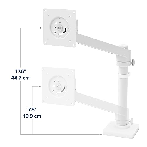 Ergotron – NX Single Monitor Arm, VESA Desk Mount – for Monitors Up to 34 Inches, 0 to 18 lbs – White