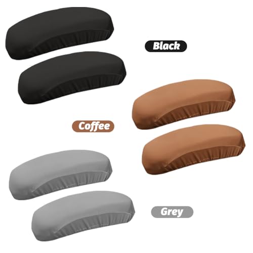 Kakalote Office Chair Armrest Covers, 1pair Stretchable Stretch Computer Chair Slipcover Desk Chairs Arm Cover for Office, Desk, Gaming Chairs (Black-No Sponge Pad)