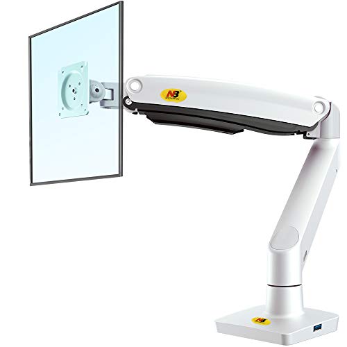 NB North Bayou Monitor Desk Mount Ultra Wide Full Motion Swivel Long Arm with Gas Spring for 22''-35''Monitors from 6.6 to 26.4lbs Height Adjustable Monitor Stand G70-W