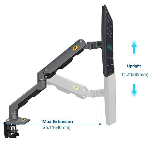 NB North Bayou Heavy Duty Monitor Arm Desk Mount, Full Motion Stand for 27"-45" Big Screens, 11lbs-33lbs Weight Capacity, Gaming Monitor Stand G60