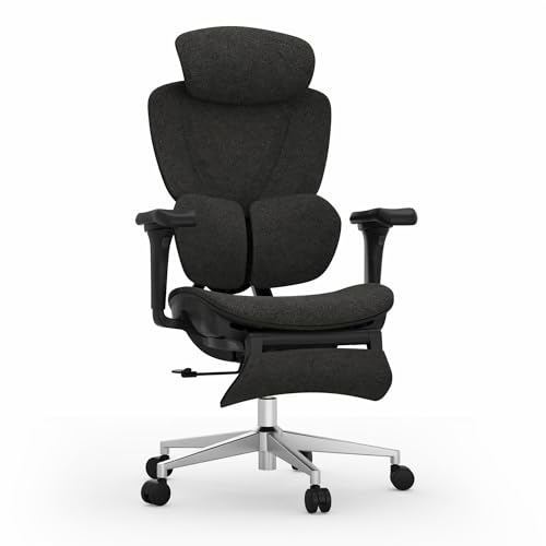 FLEXISPOT Sentinel Ergonomic Gaming Chair with 3-Year Warranty Dual-Wing Adaptive Lumbar 3D Armrests 120° 3-Position Recline Height-Adjustable Backrest Premium Computer Desk Chair for Home & Office