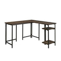 Sauder North Avenue L-Shaped Desk, Smoked Oak Finish