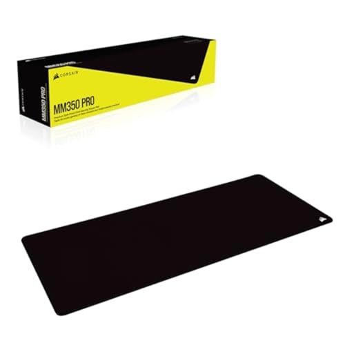 Corsair MM350 PRO Extended XL Premium Spill-Proof Cloth Gaming Mouse Pad – 36.6” Width x 15.7” Height Surface – Black