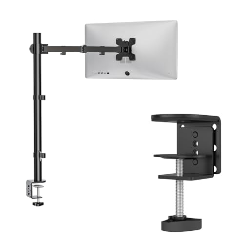 WALI Bundle – 2 Items: Monitor Arm Mount for Desk and C-Clamp Base (M001XL+ C-CLAMP)