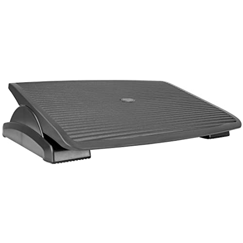 Mount-It! Under Desk Footrest, Adjustable Foot Rest Under Desk with 3 Tilt Positions, Large Non Slip Office Foot Rest with Massaging Surface, Ergonomic Foot Stool Under Desk for Home or Office