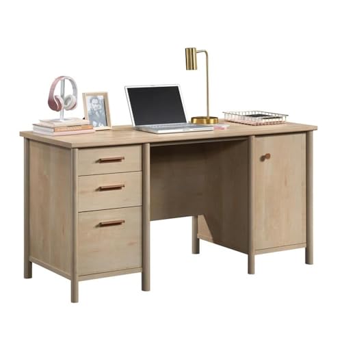 Sauder Whitaker Point Engineered Wood Desk in Natural Maple Finish