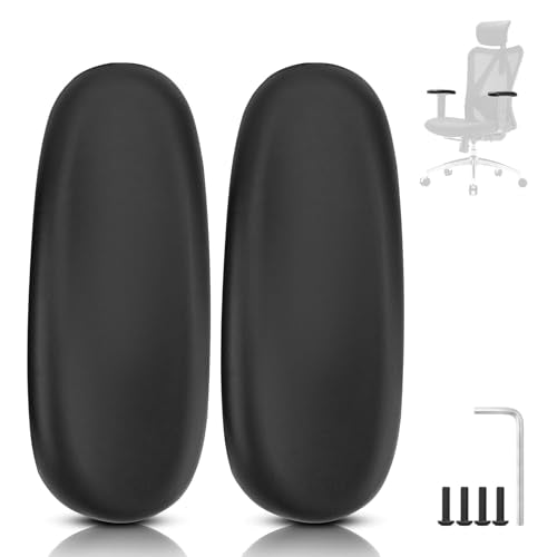SINOLUXE Armrest Pads Replacement for Sihoo M18 Chair -Ergonomic Chair armrest Parts, arm Pads caps for SIHOO M18 Chair,Black