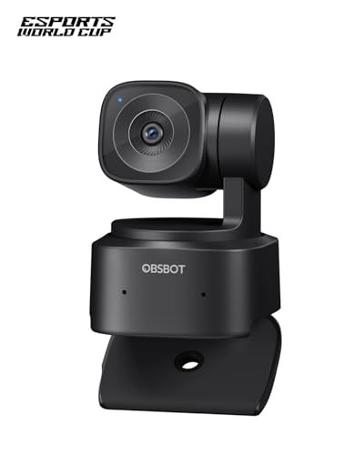 OBSBOT Tiny SE 1080P 100FPS Webcam for PC, AI Tracking PTZ Streaming Camera with 1/2.8" Sensor, Gesture Control, Dual ISO, Staggered HDR, Web Camera for Desktop Computer, Laptop, Meeting, Video Calls.