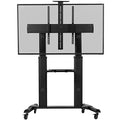 VIVO Aluminum Mobile TV Cart for 32 to 100 inch Screens up to 220 lbs, LCD LED OLED 4K Smart Flat and Curved Panels, Heavy Duty Stand, Shelf, Wheels, Max VESA 1000x600, Black, STAND-TV22B