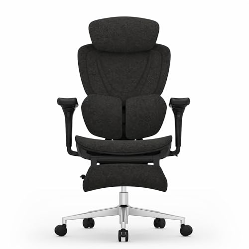 FLEXISPOT Sentinel Ergonomic Gaming Chair with 3-Year Warranty Dual-Wing Adaptive Lumbar 3D Armrests 120° 3-Position Recline Height-Adjustable Backrest Premium Computer Desk Chair for Home & Office