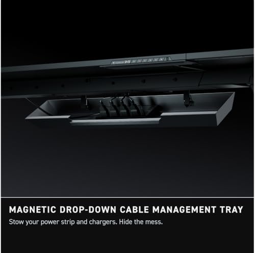 Secretlab Magnus Evo XL | Electric Standing Desk with Magnetic Cable Management | Integrated Power Supply Column | Built-in Cable Management Tray | Everyday Ergonomic Gaming Desk | Extra Large
