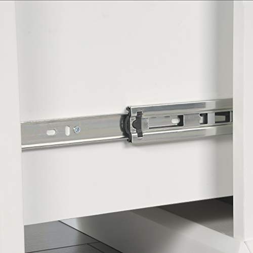Sauder Craft Pro Series Craft Table/ Pantry cabinets, in White finish