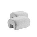 pretelytiti Armrest Cushion for Office Chairs - Soft Elbow Support Pad with Non-Slip Bottom, Fits Most Chairs 2-Piece (Gray)