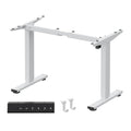 FLEXISPOT EN1 Height Adjustable Standing Desk Frame with Memory Controller, Electric Sit Stand Desk Base for Home and Office (White Frame Only)
