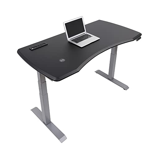 WorkPro® Electric 60"W Height-Adjustable Standing Desk with Wireless Charging, Black