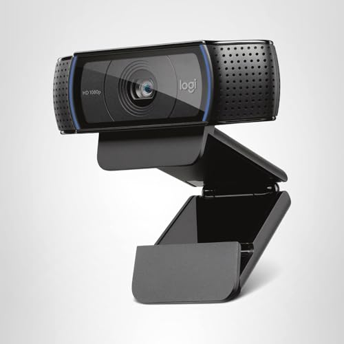 Logitech C920x HD Pro PC Webcam, Full HD 1080p/30fps Video, Clear Audio, Light Correction, Works with Microsoft Teams, Google Meet, Zoom, Nintendo Switch 2’s New GameChat Mode, Mac/Tablet- Black