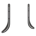 WALI Universal Soundbar Mount for TV, Heavy-Duty Bracket for Mounting Above or Below Screen, Length Up to 17",Fits Samsung,Sony,Bose,LG,Vizio,Roku,Vizio,Bose & More (SBR201)