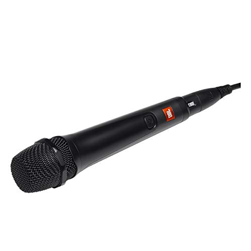 JBL PartyBox Mic 100: Wired Dynamic Vocal Mic with Cable (3M), Quality Performance, Wire Mesh Cap with Windscreen, Easy to Use, Cardioid Polar Pattern, Premium Industrial Design (Black)