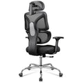 DEVAISE Office Chair Big and Tall Reclining Ergonomic Desk Chair for Long Hours, Comfy Breathable Mesh, Adjustable Armrests with Lumbar Support, Black